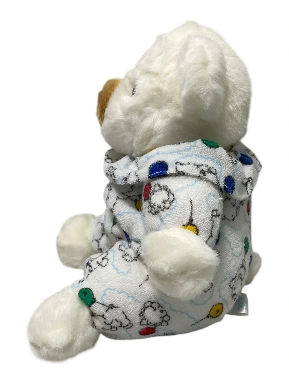 Carter's Prestige Terry Cloth Teddy Bear Balloons Rattle Plush Stuffed Animal